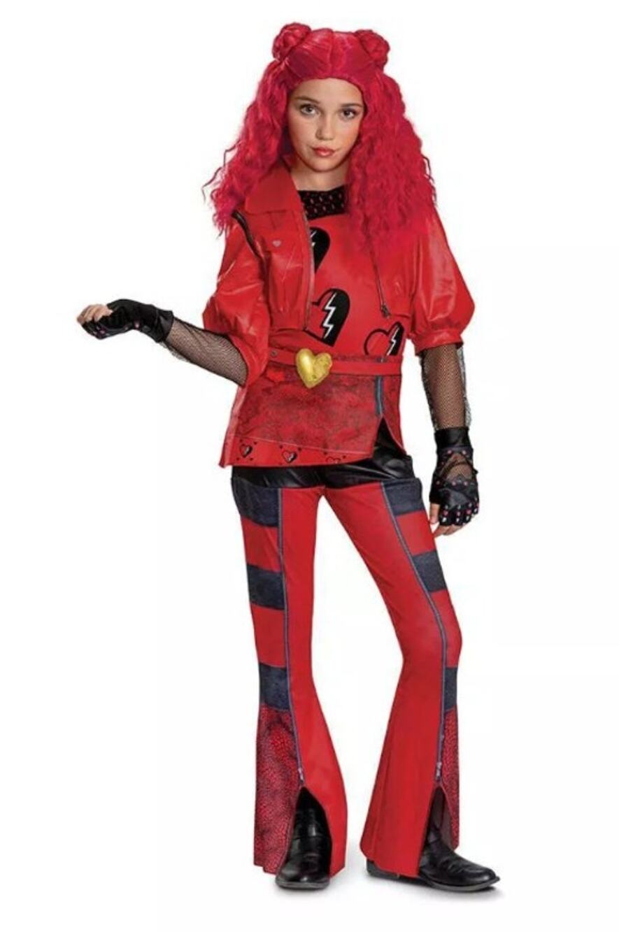 New Disney Descendants 4 Deluxe Kids' Halloween Costume Red Size S Small 4-6x